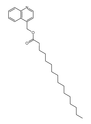 Hexadecanoic acid, 4-quinolinylmethyl ester 结构式