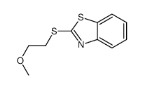 Benzothiazole, 2-[(2-methoxyethyl)thio]- (7CI,8CI) 结构式