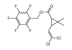 2,3,4,5,6-五氟-3-(2,2-二氯乙烯基)-2,2-二甲基环丙烷羧酸苄酯 结构式