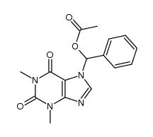 1H-Purine-2,6-dione, 7-[(acetyloxy)phenylmethyl]-3,7-dihydro-1,3-dimethyl- 结构式