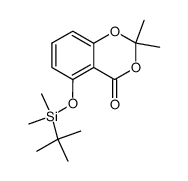 4H-1,3-Benzodioxin-4-one, 5-[[(1,1-dimethylethyl)dimethylsilyl]oxy]-2,2-dimethyl- 结构式