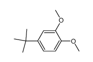 4-叔丁基-1,2-二甲氧基苯 结构式