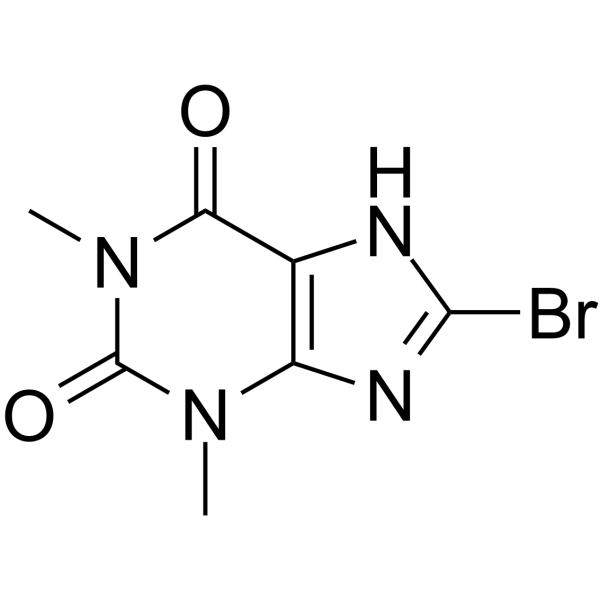 8-溴茶碱 结构式