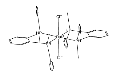 二氯双[1,2-亚苯基双(甲基苯基膦)-P,P']合钌 结构式