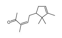 3-甲基-5-(2,2,3-三甲基-3-环戊烯-1-基)戊-3-烯-2-酮 结构式