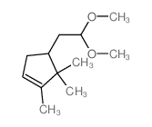 Cyclopentene, 4-(2,2-dimethoxyethyl)-1,5,5-trimethyl- 结构式