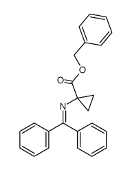 1-[(二苯亚甲基)氨基]环丙烷羧酸苄酯 结构式