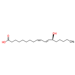 13(S)-羟基-9Z,11E-十八二烯酸 结构式