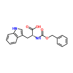 N-苄氧羰基-D-色氨酸 结构式