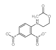 2-[(2,4-dinitrophenyl)amino]ethyl acetate 结构式