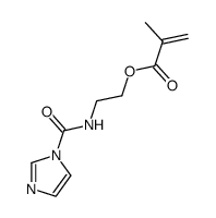 2-甲基-2-丙烯酸-2-[(1H-咪唑-1-基羰基)氨基]乙酯 结构式