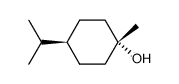1β-甲基-4β-异丙基-1α-环己醇 结构式