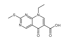Pyrido[2,3-d]pyrimidine-6-carboxylic acid, 8-ethyl-5,8-dihydro-2-(methylthio)-5-oxo- 结构式