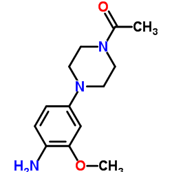 4-(4-乙酰基-1-哌嗪基)-2-(甲氧基)苯胺 结构式