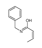 (2E)-N-苄基-2-丁烯酰胺 结构式