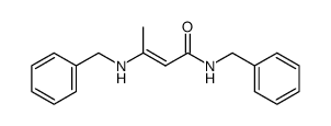2-Butenamide, N-(phenylmethyl)-3-[(phenylmethyl)amino]- 结构式