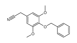 3,5-二甲氧基-4-(苄氧基)苯乙腈 结构式