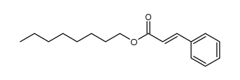 2-Propenoic acid, 3-phenyl-, octyl ester, (2E)- 结构式
