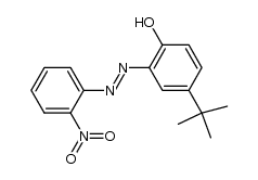 2-nitro-2'-hydroxy-5'-tert-butylazobenzene 结构式