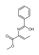 2-Butenoic acid, 2-(benzoylamino)-, methyl ester 结构式