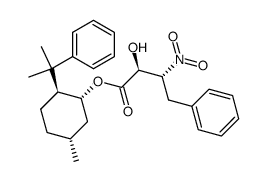 Benzenebutanoic acid, α-hydroxy-β-nitro-, (1R,2S,5R)-5-methyl-2-(1-methyl-1-phenylethyl)cyclohexyl ester, (αS,βR)- 结构式