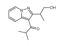 1-Propanone, 1-[2-(2-hydroxy-1-methylethyl)pyrazolo[1,5-a]pyridin-3-yl]-2-methyl- 结构式