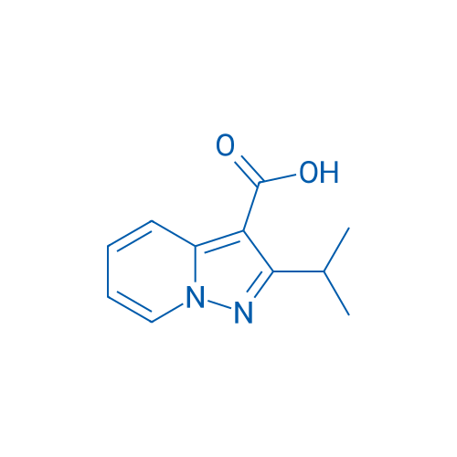 2-异丙基吡唑并[1,5-a]吡啶-3-羧酸 结构式