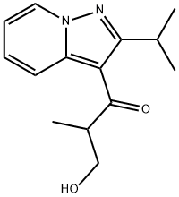 3-羟基-2-甲基-1-[2-(1-甲基乙基)吡唑并[1,5-a]吡啶-3-yl]-1-丙酮 结构式