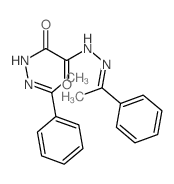 乙二酸-1,2-双[2-(1-苯亚乙基)酰肼] 结构式