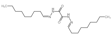 乙二酰二(2-壬亚甲基酰肼) 结构式