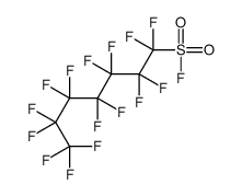 1,1,2,2,3,3,4,4,5,5,6,6,7,7,7-十五氟基-1-庚烷磺酰氯 结构式
