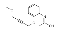 Acetamide, N-[2-[(4-methoxy-2-butyn-1-yl)oxy]phenyl]- 结构式