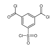 5-(氯磺酰基)-1,3-苯二甲酰氯 结构式