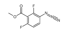 3-叠氮基-2,6-二氟苯甲酸甲酯 结构式