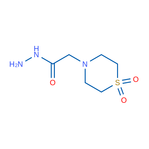 2-(1,1-二氧代-1lambda6,4-噻嗪-4-基)乙酰肼 结构式