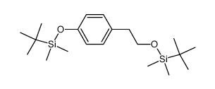Benzene, 1-[[(1,1-dimethylethyl)dimethylsilyl]oxy]-4-[2-[[(1,1-dimethylethyl)dimethylsilyl]oxy]ethyl]- 结构式