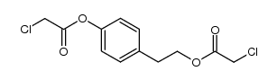 2-氯乙酸 4-[2-(2-氯乙酰氧基)乙基]苯酯 结构式
