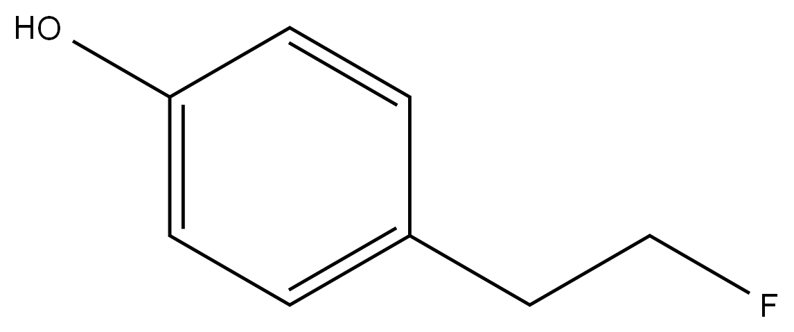 4-(2-氟乙基)苯酚 结构式