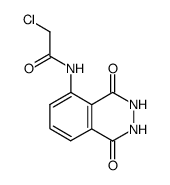 2-氯-N-(1,2,3,4-四氢-1,4-二氧代-5-酞嗪基)乙酰胺 结构式