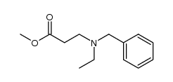 N-乙基-N-(苯甲基)-β-丙氨酸甲酯 结构式
