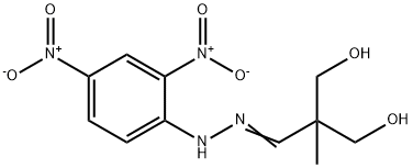 3-羟基-2-(羟甲基)-2-甲基丙醛 2-(2,4-二硝基苯基)腙 结构式
