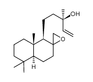 螺[萘-2(1H),2'-环氧乙烷]-1-丙醇, α-乙烯基八氢-α,5,5,8a-四甲基-, (αR,1R,4aS,8aS)- 结构式
