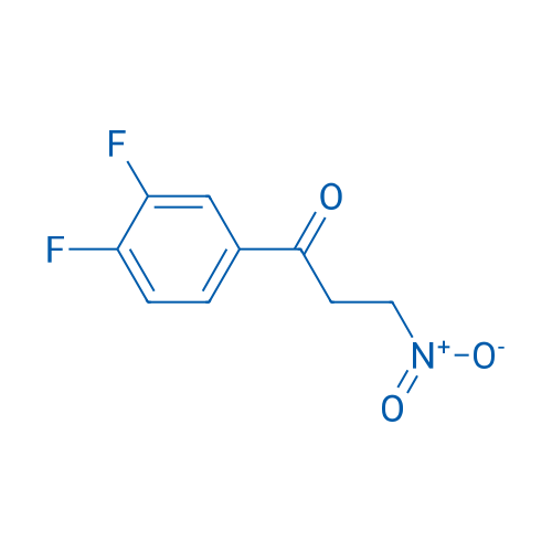 1-(3,4-二氟苯基)-3-硝基-1-丙酮 结构式