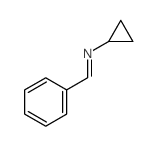 N-苯亚甲基环丙胺 结构式