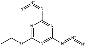 2,4-二叠氮基-6-乙氧基-1,3,5-三嗪 结构式