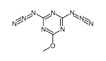 2,4-二叠氮基-6-甲氧基-1,3,5-三嗪 结构式