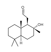 1-Naphthaleneacetaldehyde, decahydro-2-hydroxy-2,5,5,8a-tetramethyl-, (1R,2S,4aS,8aS)-rel- 结构式