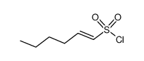(E)-1-己烯-1-磺酰氯 结构式