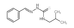 Hydrazinecarbothioamide, N-(2-methylpropyl)-2-(phenylmethylene)- 结构式