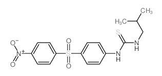 Thiourea, N-(2-methylpropyl)-N'-[4-[(4-nitrophenyl)sulfonyl]phenyl]- 结构式